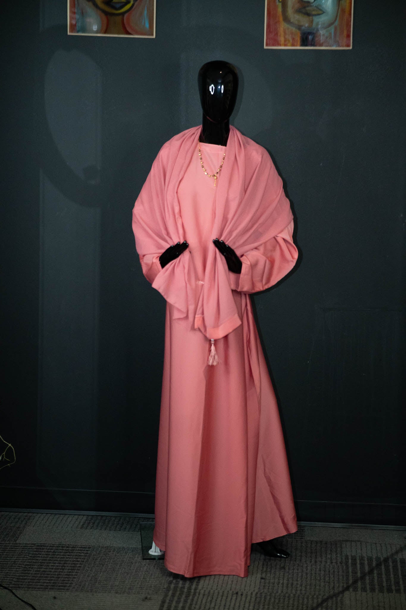 Solid Color 1 Piece Abaya