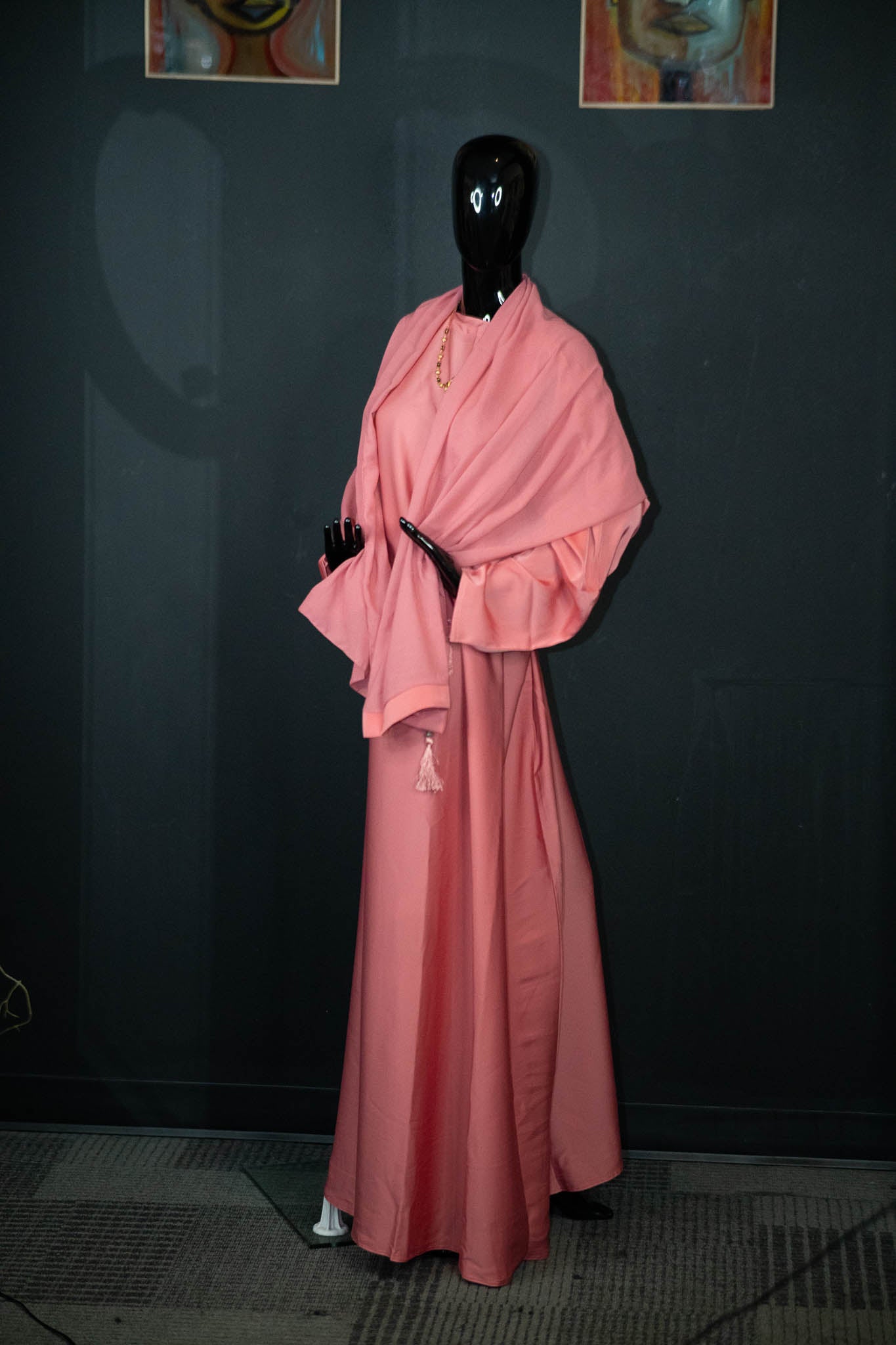 Solid Color 1 Piece Abaya